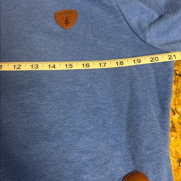 Wanakome Women's Blue Hooded Sweatshirt Cotton Size Large - Picture 9 of 9